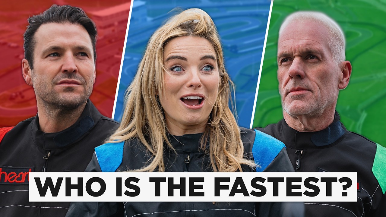 Mark Wright, Chris Moyles and Sian Welby race at Silverstone!