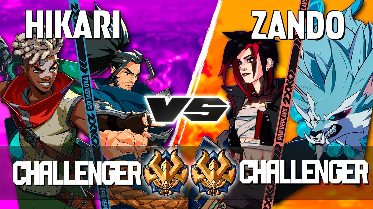 2XKO ▰ HIKARI (Yasuo-Ekko) vs ZANDO (Vi-Warwick) ▰ 2XKO Pro level replays
