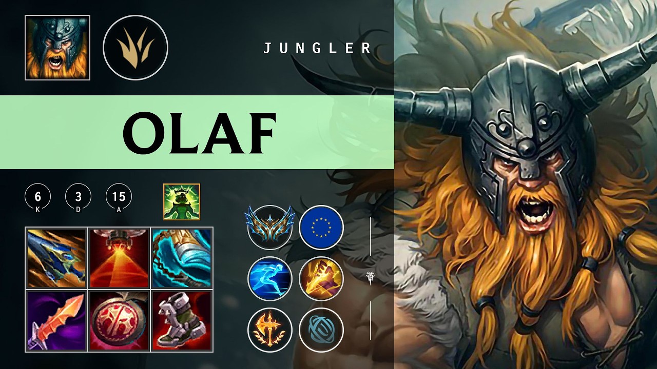 Olaf Jungle vs Shyvana - EUW Challenger Patch 26.06
