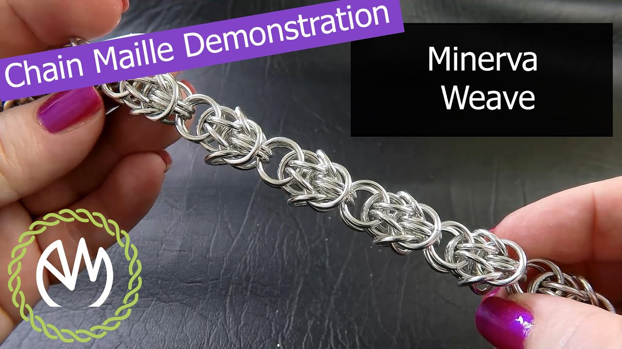 Chain Maille Weave Demonstration - Minerva Weave