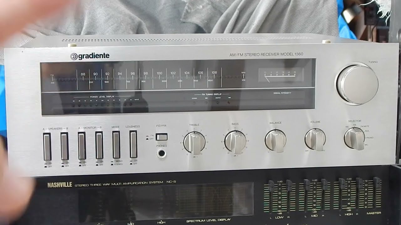 OPINIÃO SINCERA - MODEL 1360 GRADIENTE RECEIVER NACIONAL ANOS 80 -VINTAGE