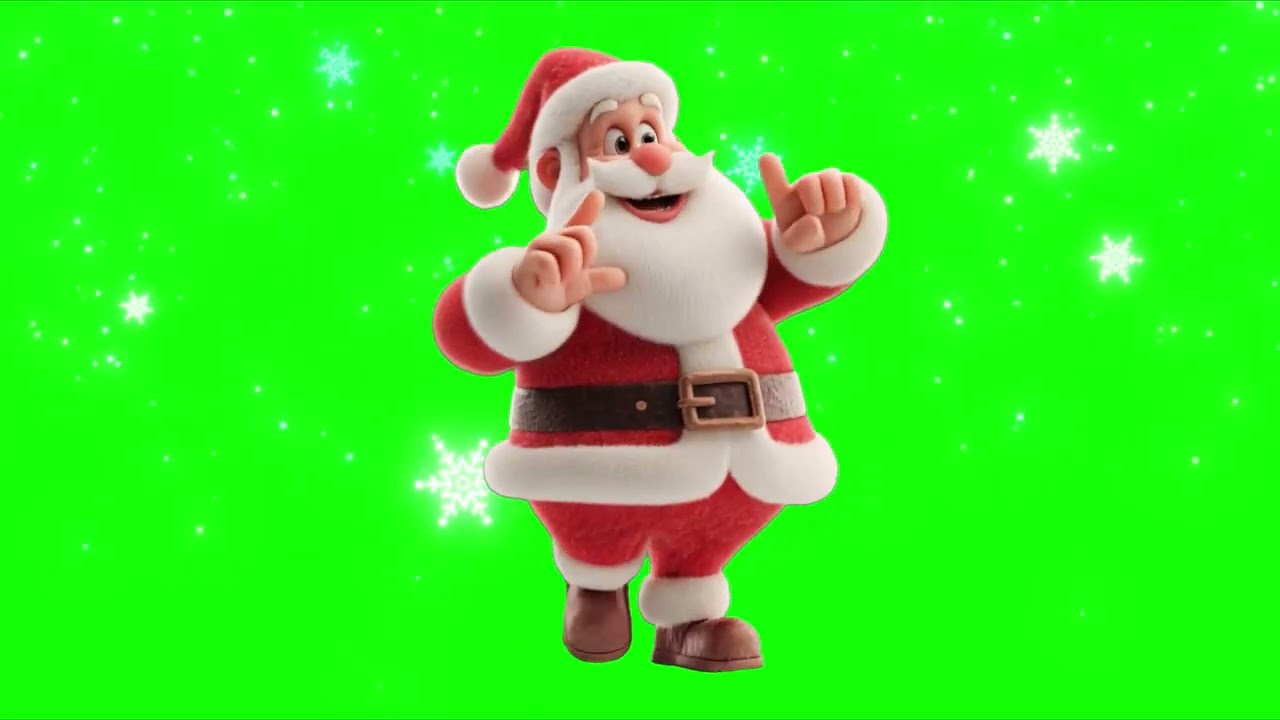 Favorite Santa's dance in green screen 🎅🕺 #Santa #dance #greenscreen