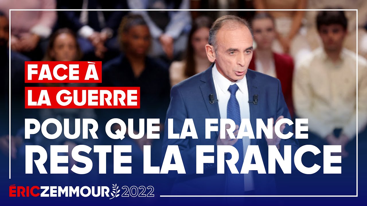 Eric Zemmour : La France face &agrave; la guerre sur TF1
