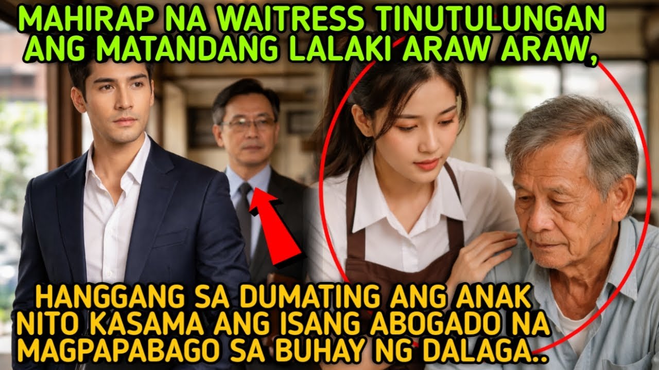 MAHIRAP NA WAITRESS TINUTULUNGAN ANG MATANDANG LALAKI ARAW ARAW, HANGGANG SA DUMATING ANG ANAK NITO