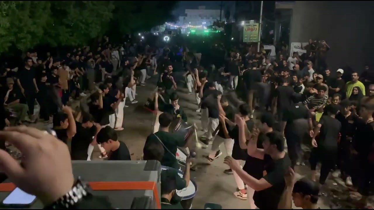 عزاء الزنجيل يوم الرابع من شهر محرم منطقة الشعلة شارع الزركاني الرادود علي الدبيسي