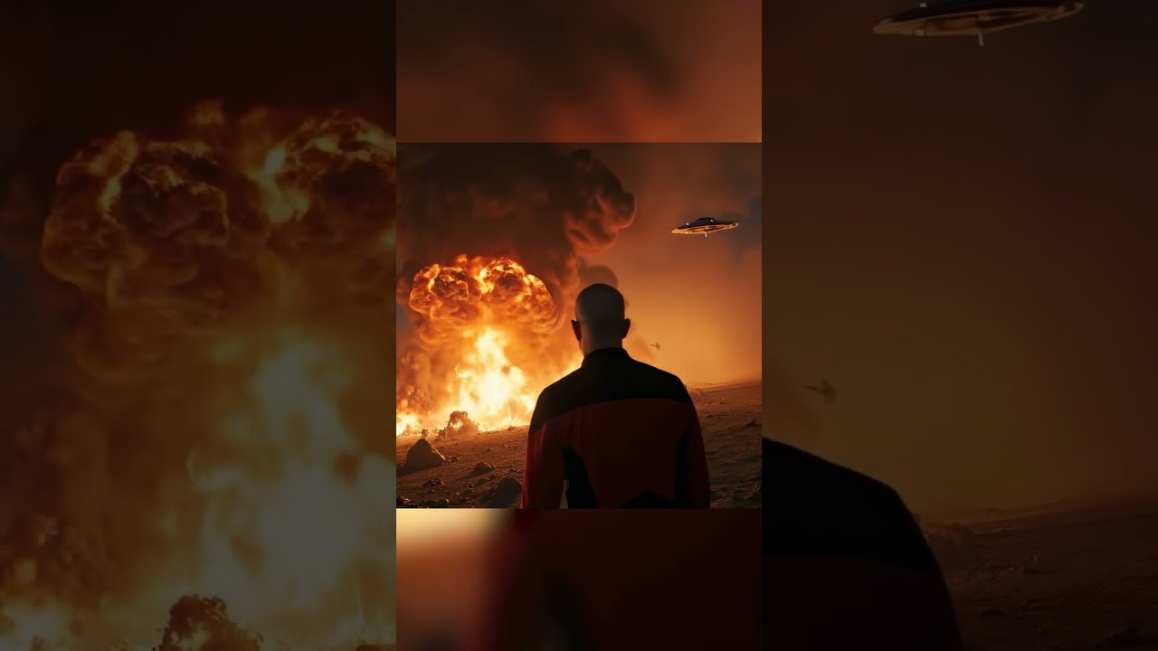 Mysterious UFOs Appear During MASSIVE Desert Explosion!