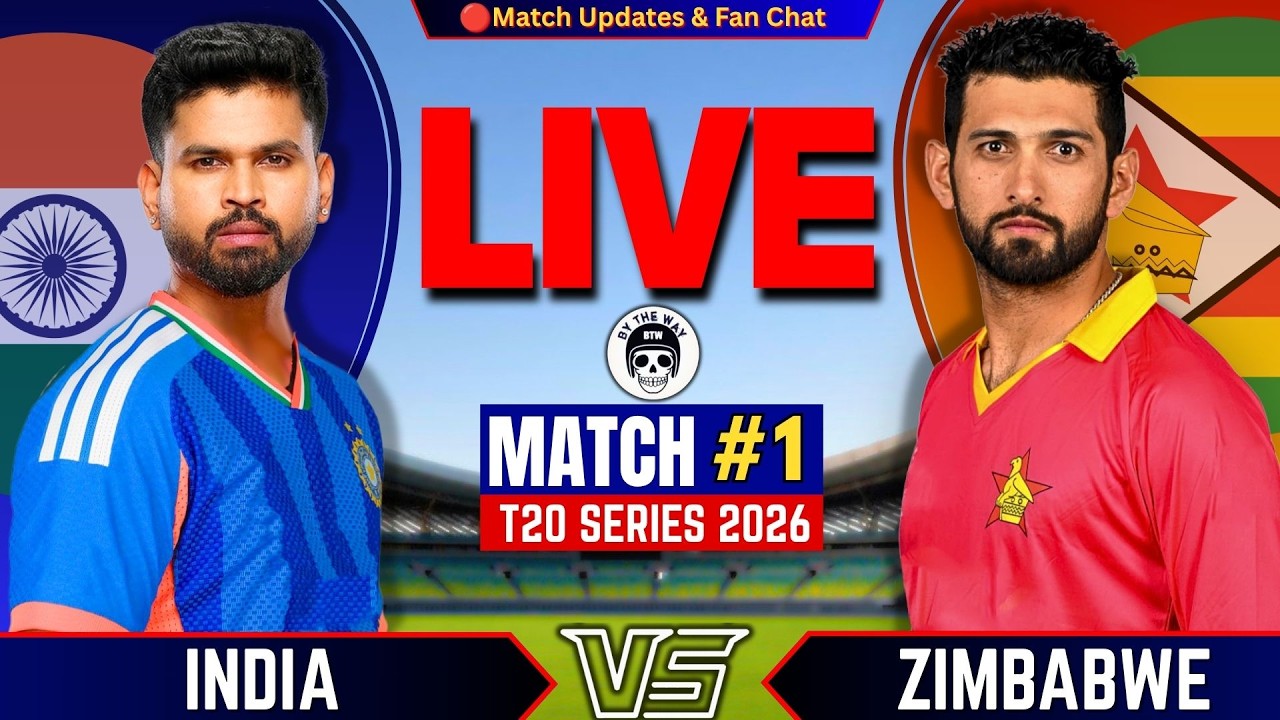 🔴India vs Zimbabwe, 1st T20 2026  | Live Cricket Match Today| IND vs ZIM T20 Series 2026