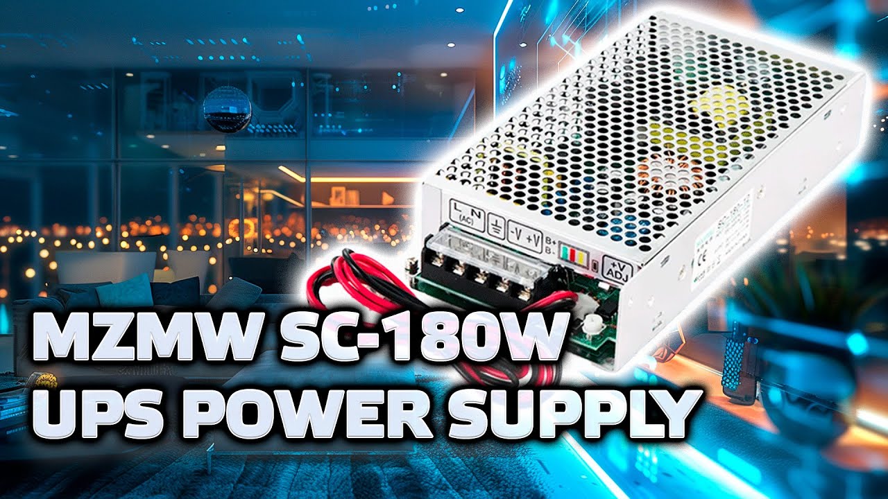 MZMW SC-180W - zasilacz z możliwością podłączenia zewnętrznej baterii i funkcją UPS