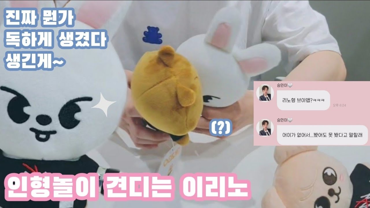 [스트레이키즈] 스키주 인형놀이하면서 창피해하는 리노ㅋㅋㅋㅋㅋ | Stray Kids Lee Know | 스트레이 키즈 | SKZOO