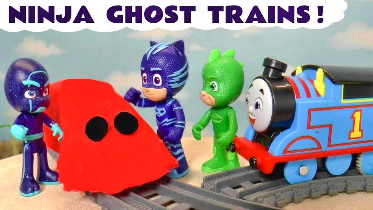 Mystery Ghost Trains Story With All Engines Go Thomas And PJ Masks