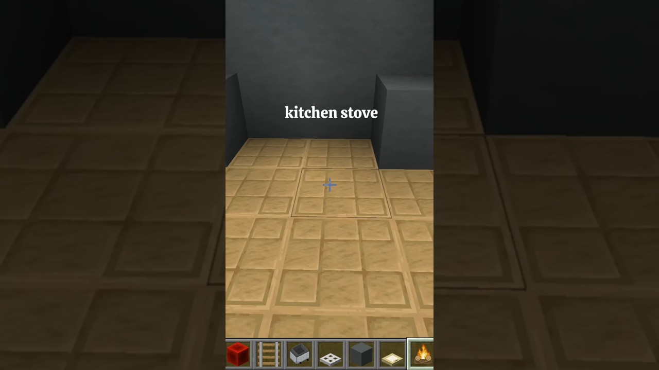 How to make kitchen stove in minecraft. #minecraftshorts #minecraftbuilding #minecrafttutorial