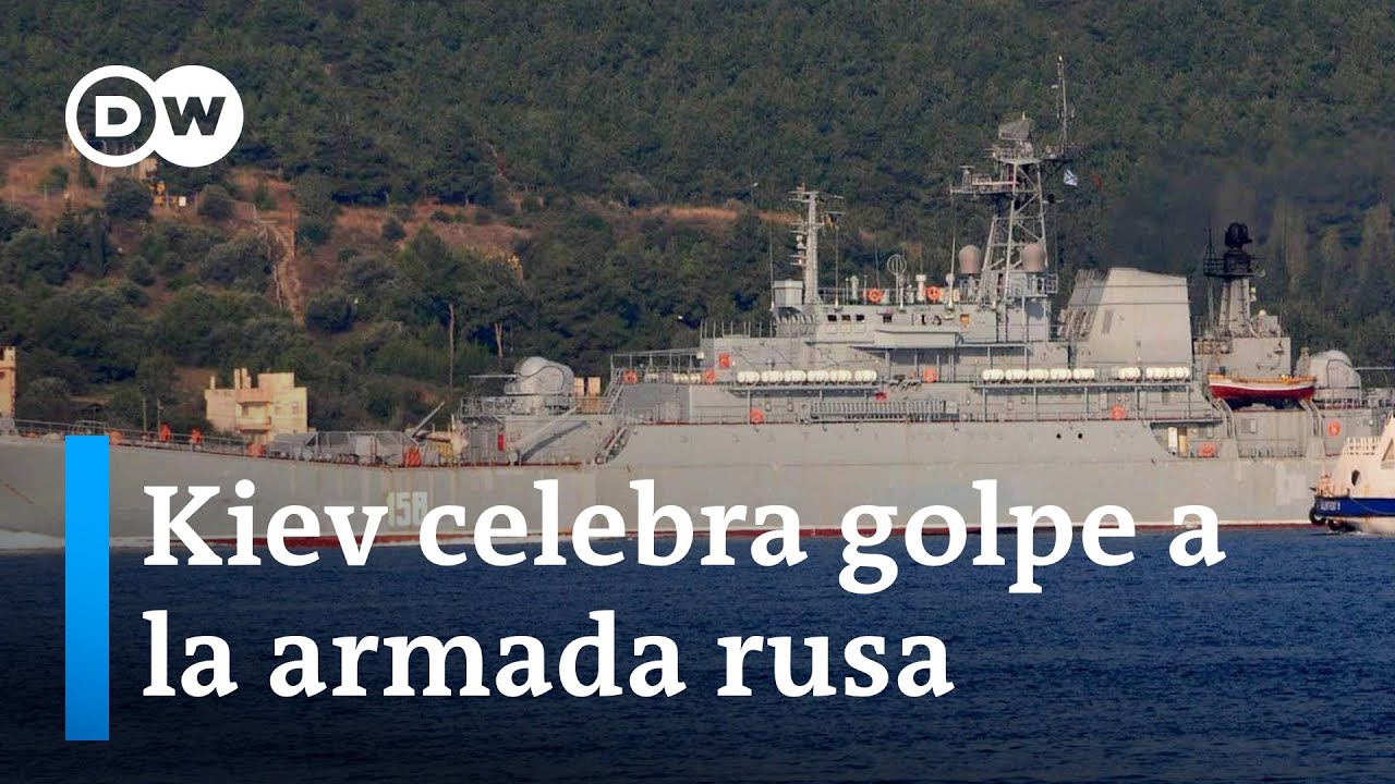 Ucrania asegura haber hundido un buque ruso en el Mar Negro