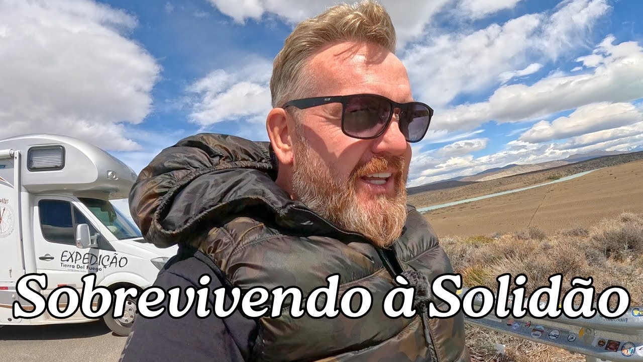 A vida na estrada pelo deserto da Patagônia - 21º  VÍDEO  Adri e Jean