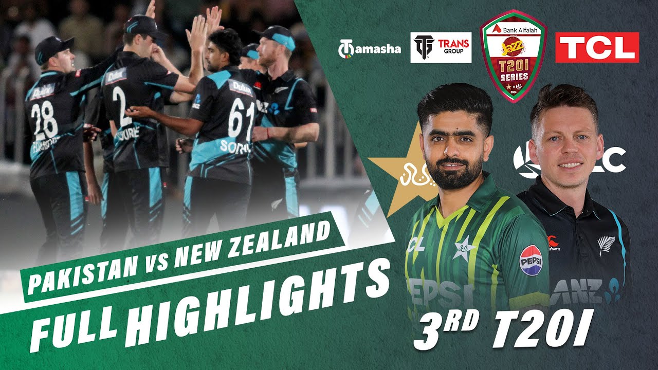 Full Highlights | Pakistan vs New Zealand | 3rd T20I 2024 | PCB | M2E2U