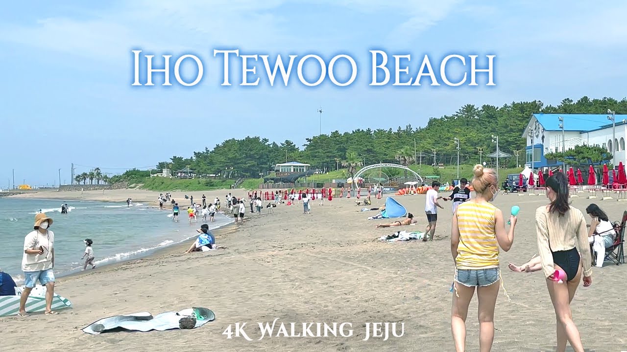 제주공항에서 가장 가까운 이호테우해변, 말등대 산책 (인생샷 명소) | Iho Tewoo Beach 4K