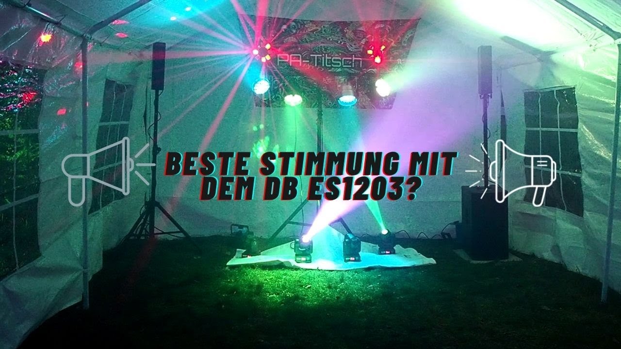 Erster Rave mit dem dB Technologies ES 1203 | Dorffeststimmung?| Sound2Light Party | PA Anlage