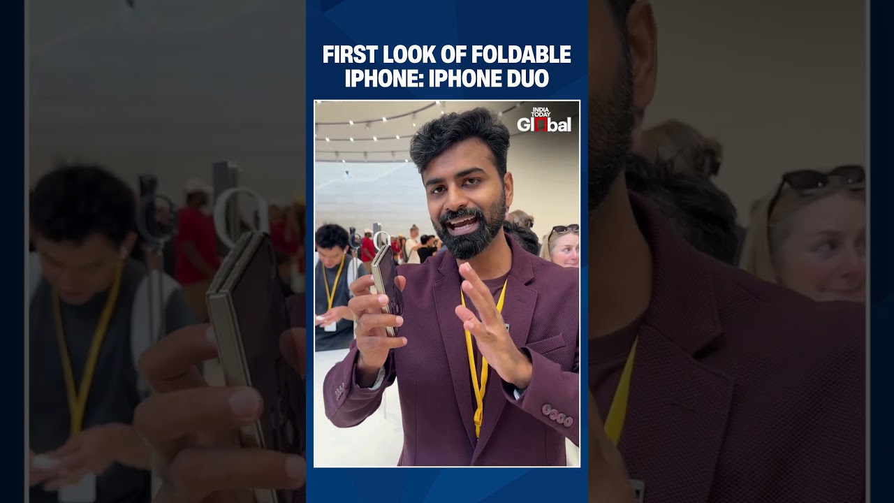 ЭКСКЛЮЗИВ: Первый взгляд на первый складной iPhone Duo | Сайрус Джон Муталали, India Today | #shorts