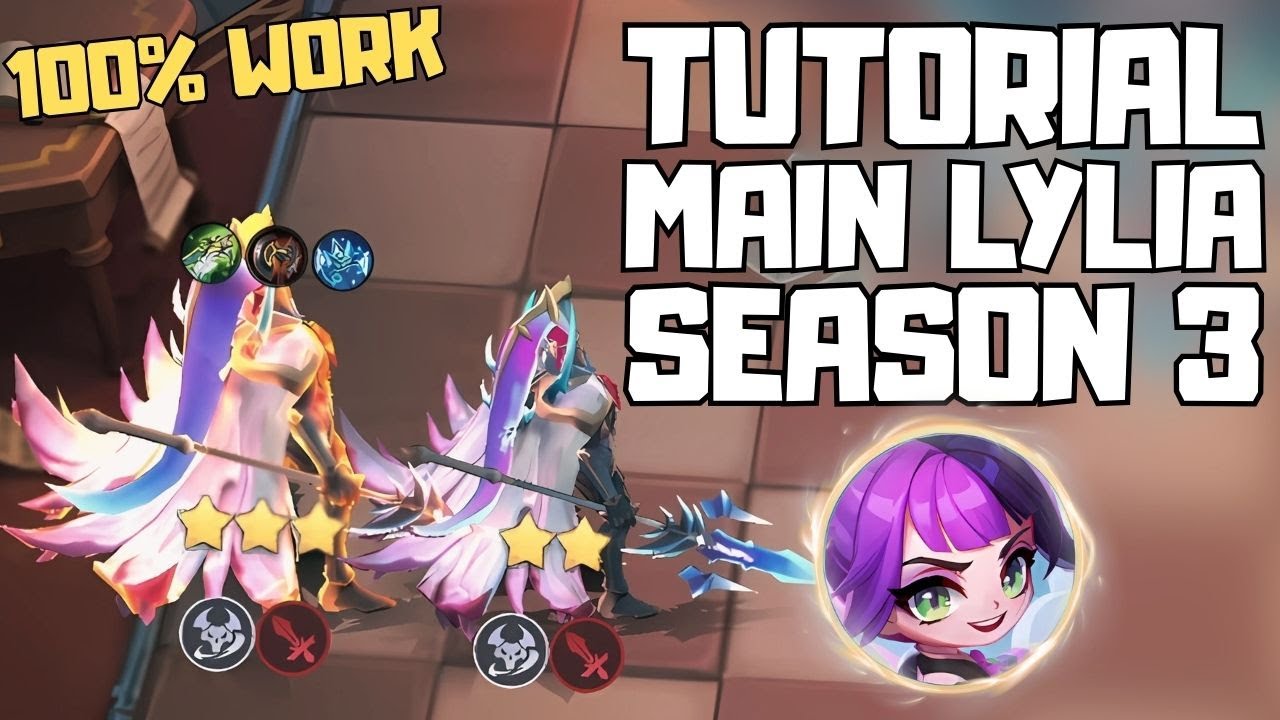 CARA MAIN LYLIA DI SEASON 3 AUTO JADI 100% TUTORIAL LYLIA / THARZ!!! MAGIC CHESS GO GO INDONESIA