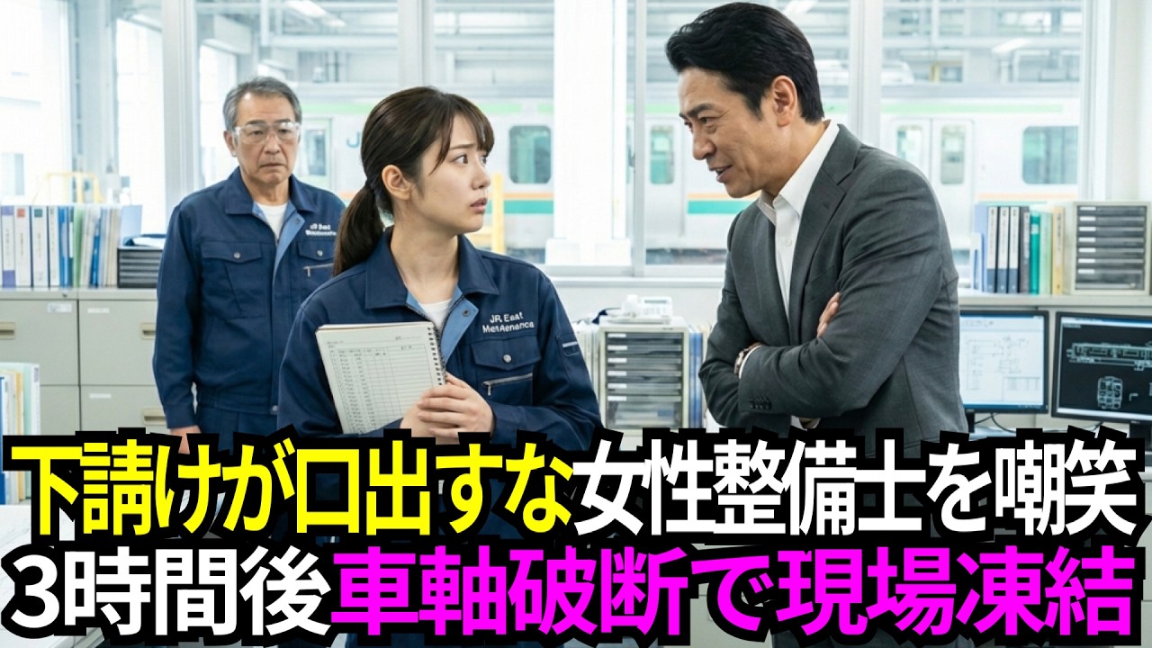 下請け女性整備士の警告をゴミ扱いしたエリート所長。わずか3時間後、車軸が折れて青ざめることに…【感動する話】【朗読】