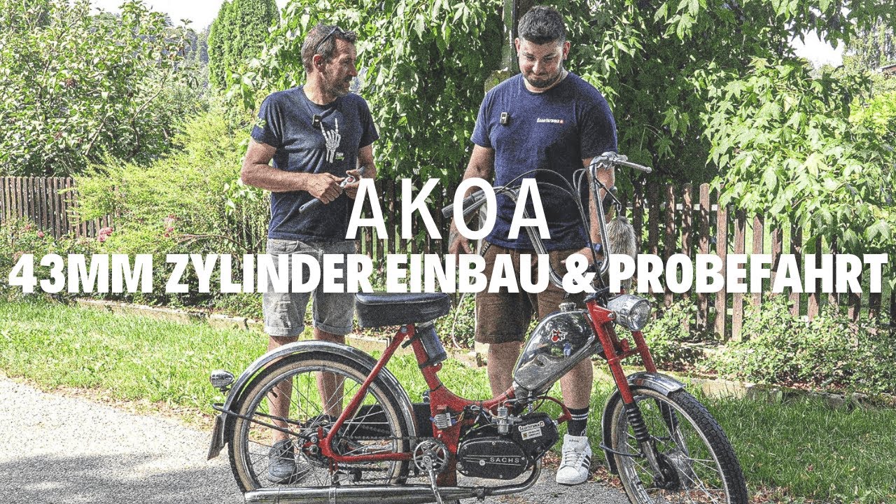 Sachs 503💪🏻AKOA 43mm Zylinder🔥Einbau und Testfahrt🛠️