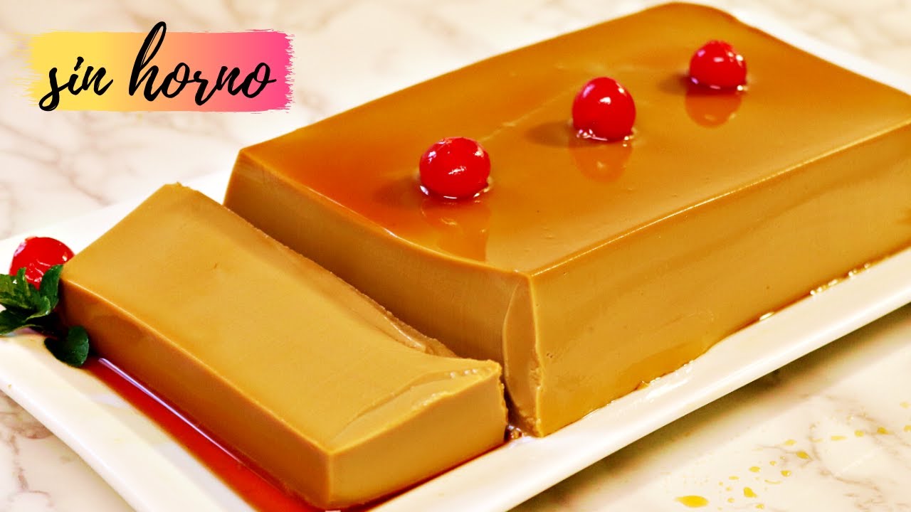 FLAN DE CAFÉ sin horno y sin huevo