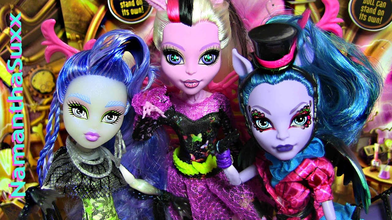 MONSTER HIGH FREAKY FUSION SIRENA VON BOO BONITA FEMUR AVEA TROTTER DOLL REVIEW VIDEO!!