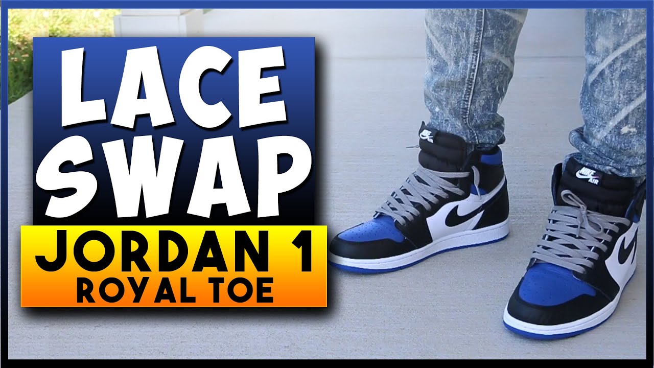Air Jordan 1 Royal Toe Lace Swap + On Feet | Best Laces & Style Tips