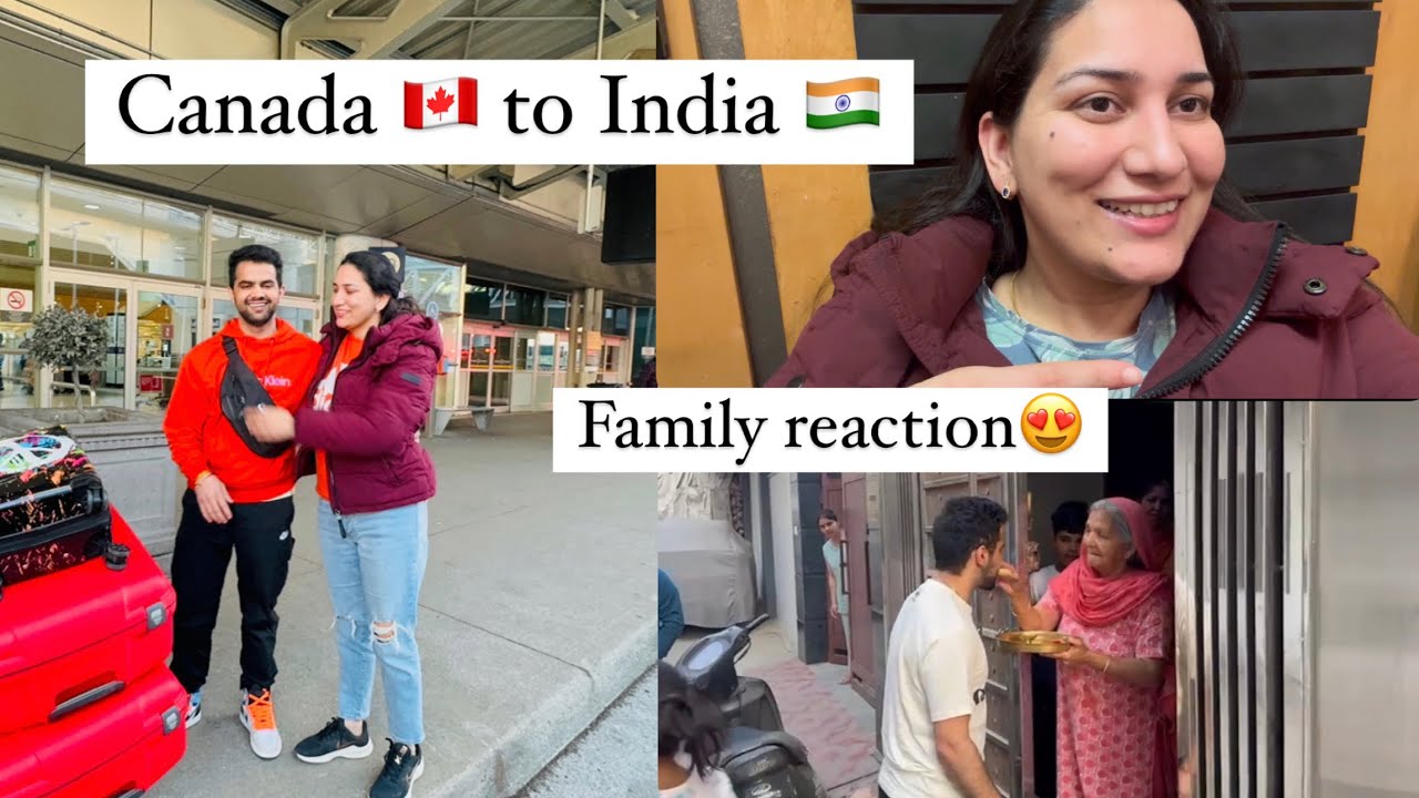 Canada🇨🇦 to India🇮🇳| Family reaction😍 | Snowy day❤️ #Nikki’sworld