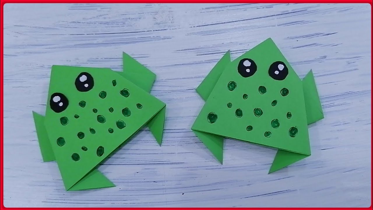 How To Make Paper Moving Frog | Easy Origami Frog | Paper Toys