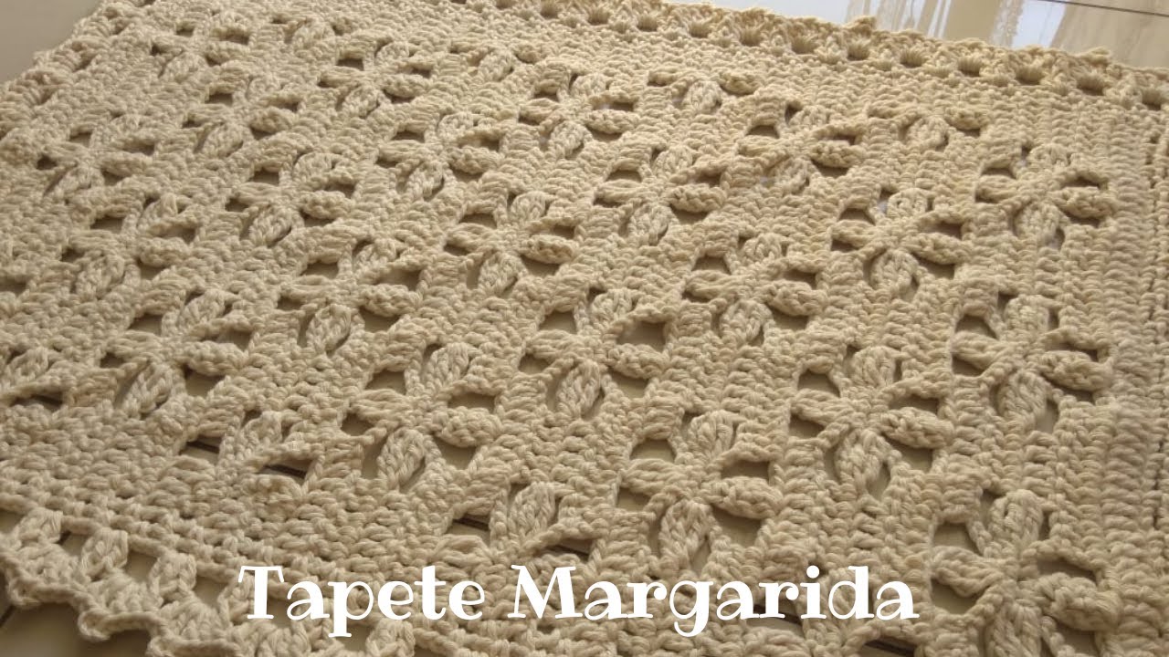 Tapete de crochê Margarida