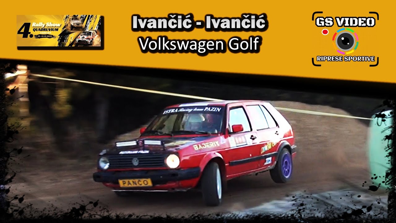 4. Rally Show Quadruvium 2025 | Mateo Ivančić - Albert Ivančić | Volkswagen Golf