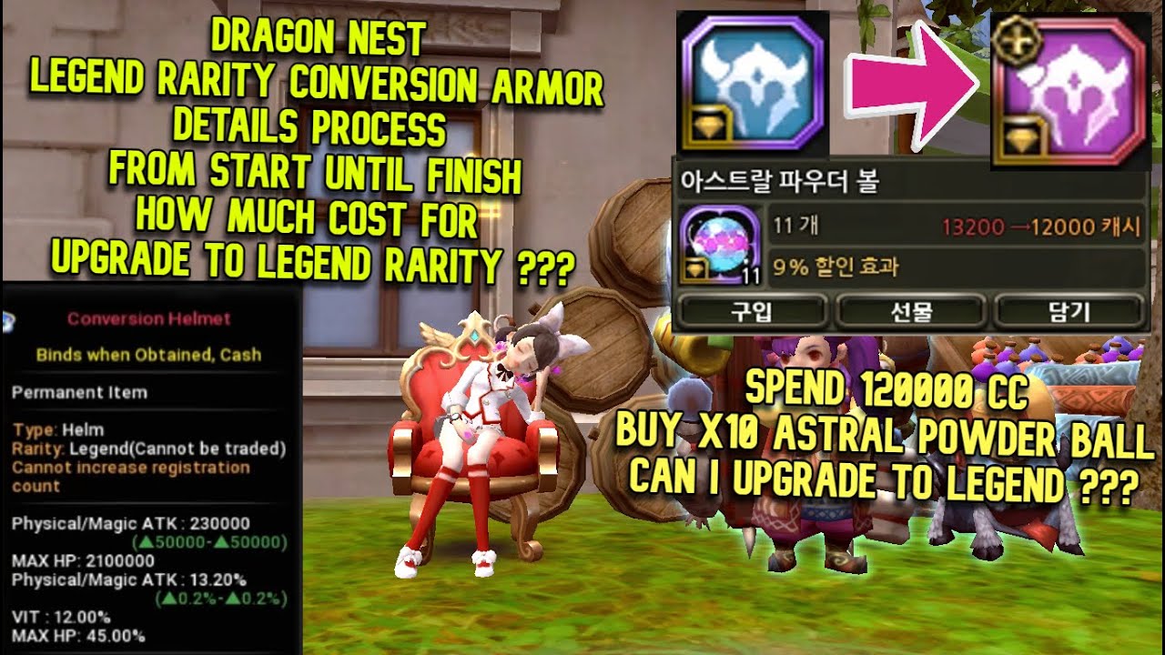 Legend Conversion Armor Details Process From Start Until Finish : How Much Cash For New Conversion ?