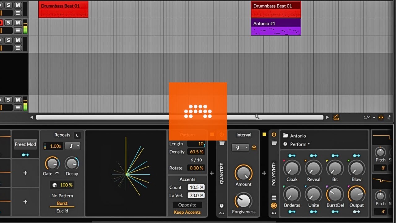 Bitwig - Quantize