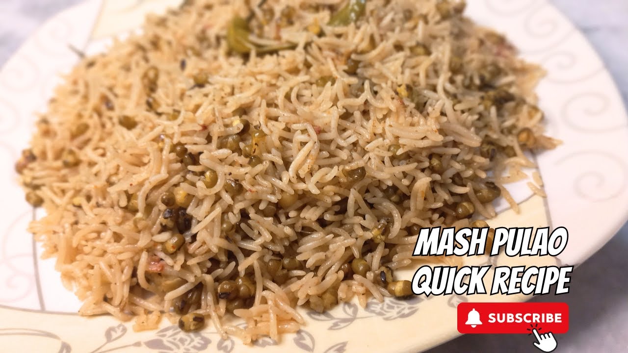 Afghani Mash Pulao ماش پلو بسیار با مزه | Delicious Mash Pulao recipe|#food #pulao #fizaskitchen