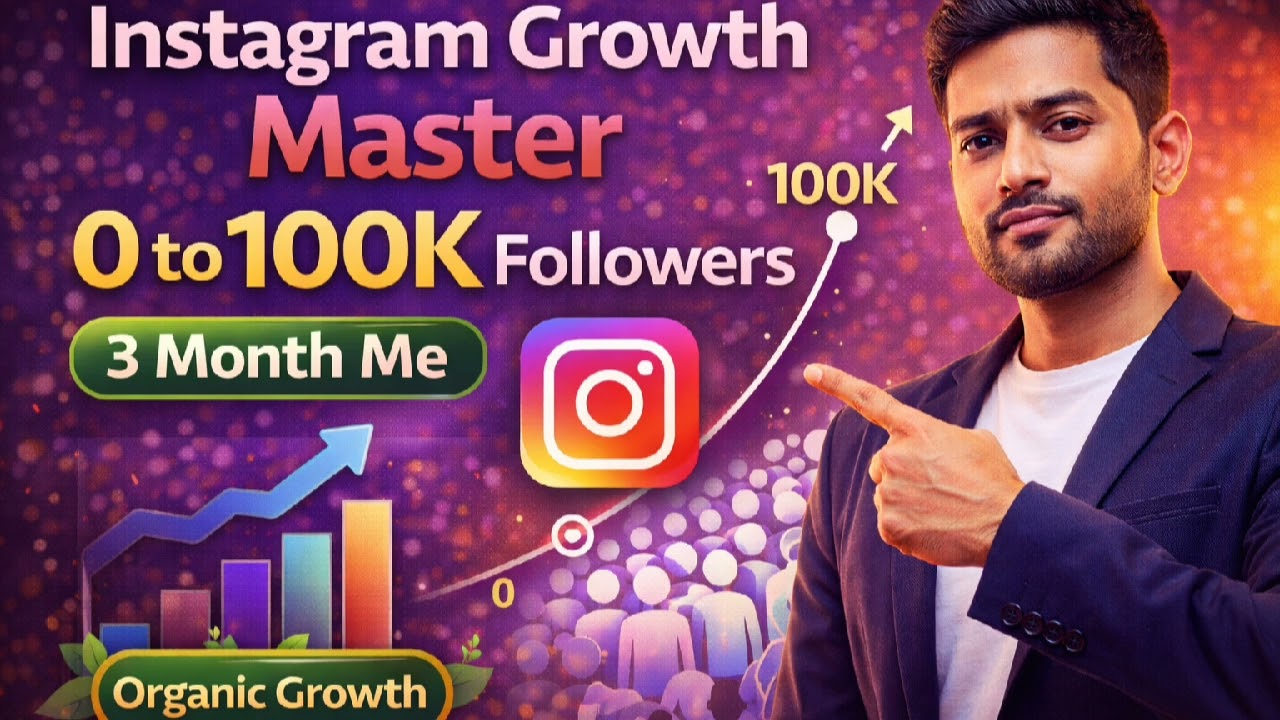 Instagram Growth Master | 0 to 100K Followers in 3 Months (Organic Strategy)