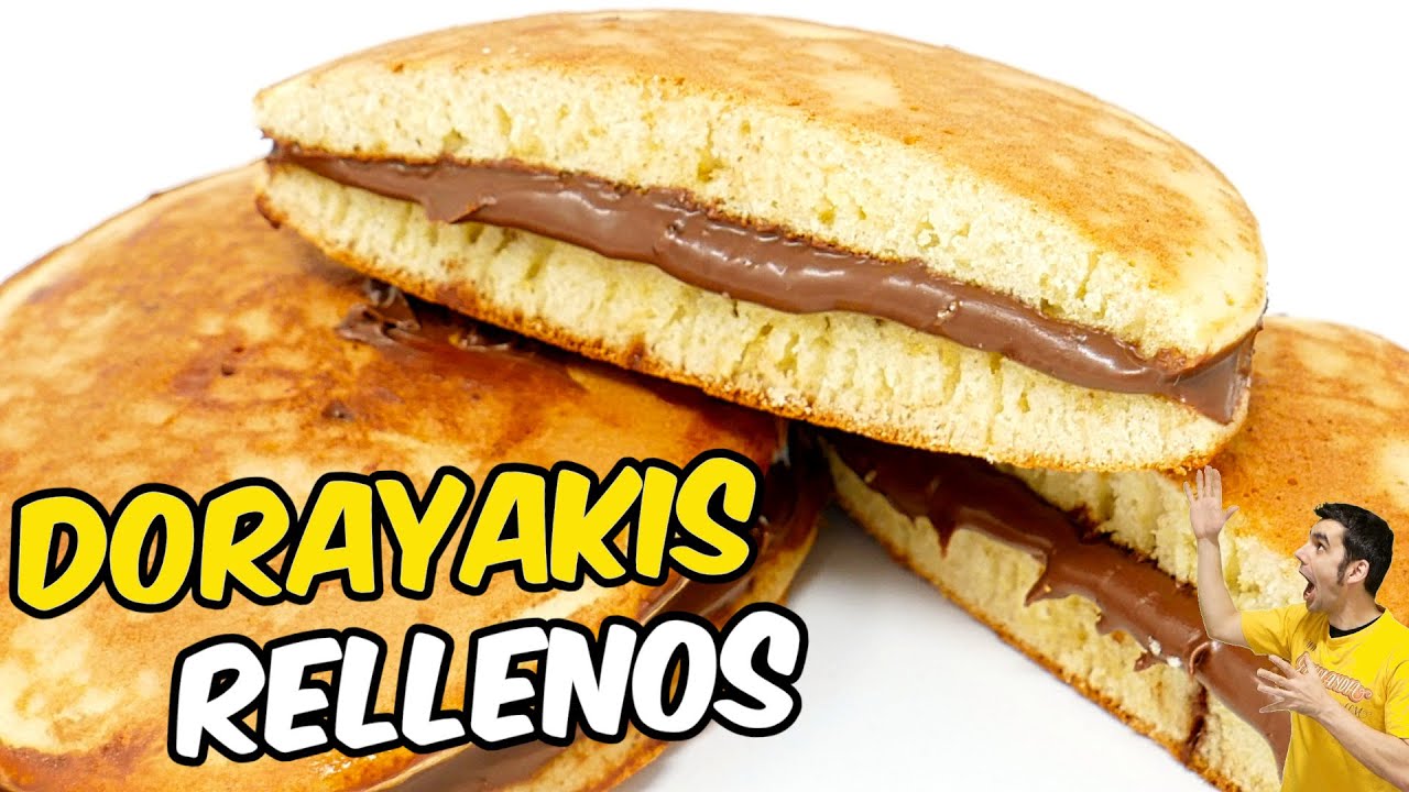 DORAYAKIS RELLENOS 😍🍪😋 panqueque japonés o tortitas DELICIOSAS y RÁPIDAS DORAEMON Receta # 757