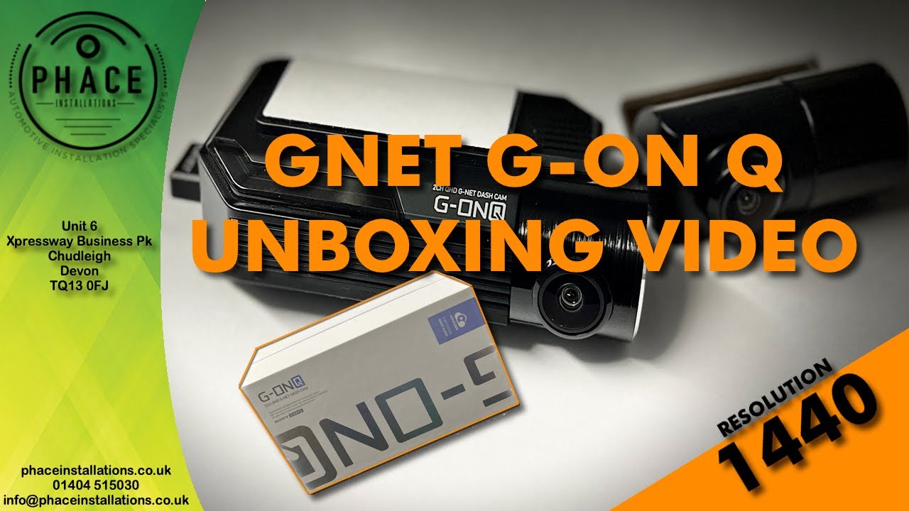 GNET GON Q DASH CAM UNBOXING HANDS ON VIDEO - PHACE INSTALLATIONS