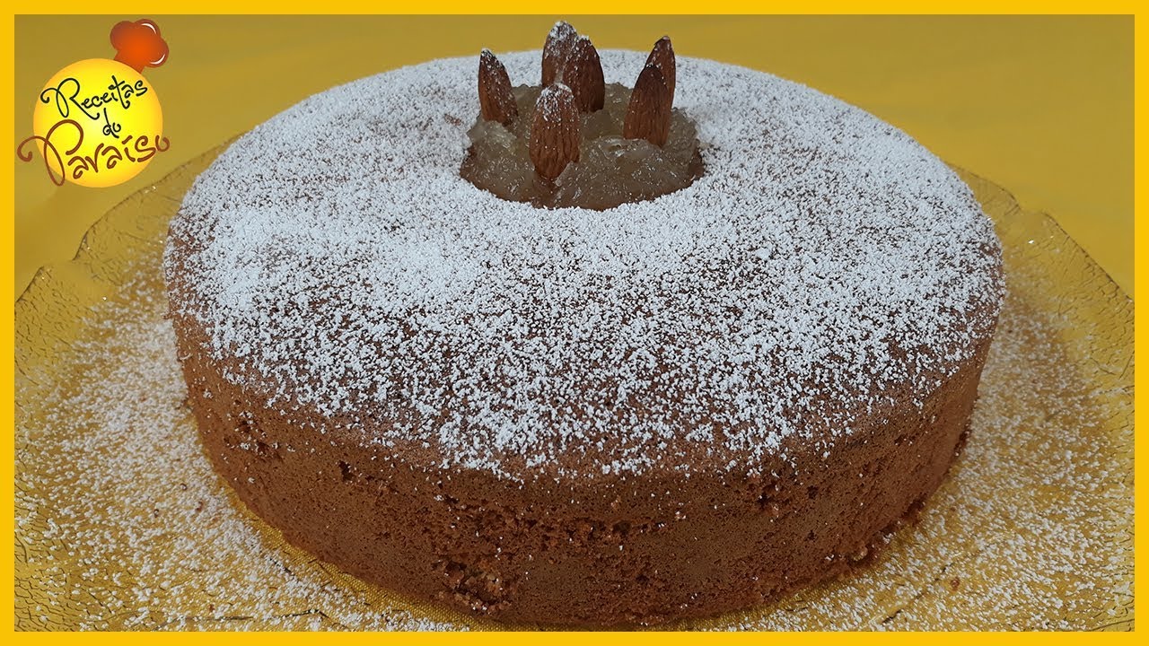 BOLO DE AMÊNDOA E CHILA | 🍎