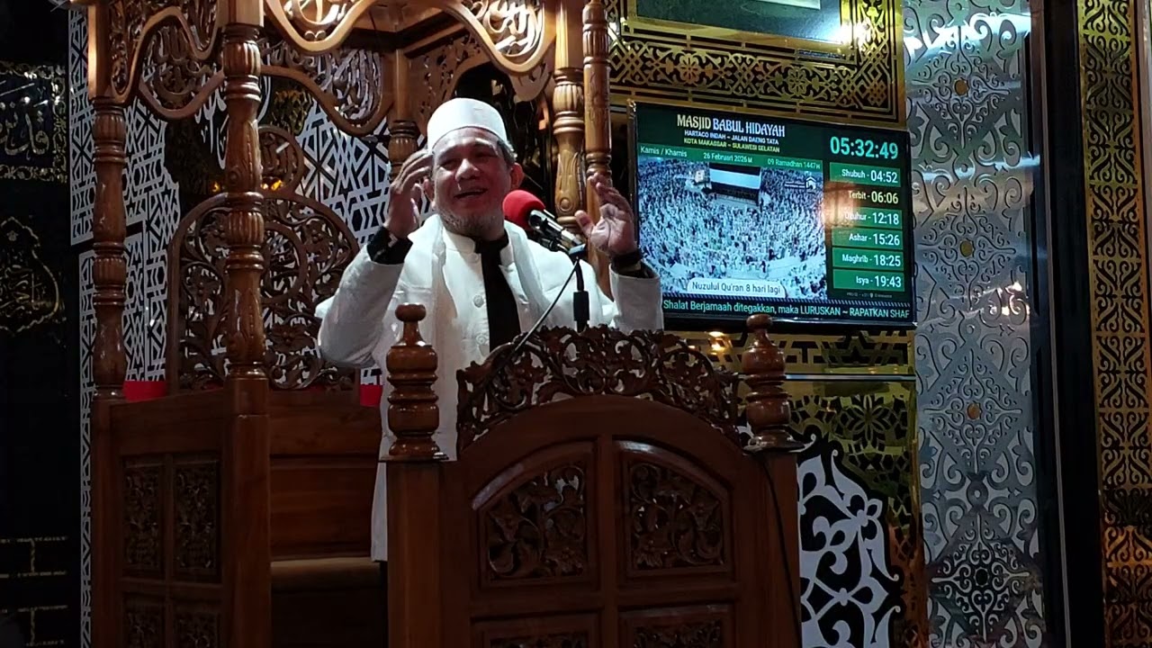 Ceramah Subuh ke-8 Ramadhan di Masjid Babul Hidayah Hartaco || Ust. Dr. H.Muhammadiyah Yunus, M.Pd.