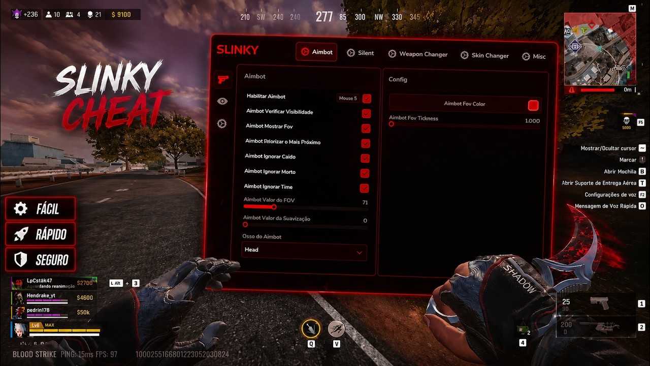 🔥PAINEL EXTERNAL BLOOD STRIKE ✅ ANTI BAN INDETECTAVEL | BLOOD STRIKE AIMBOT Slinyk
