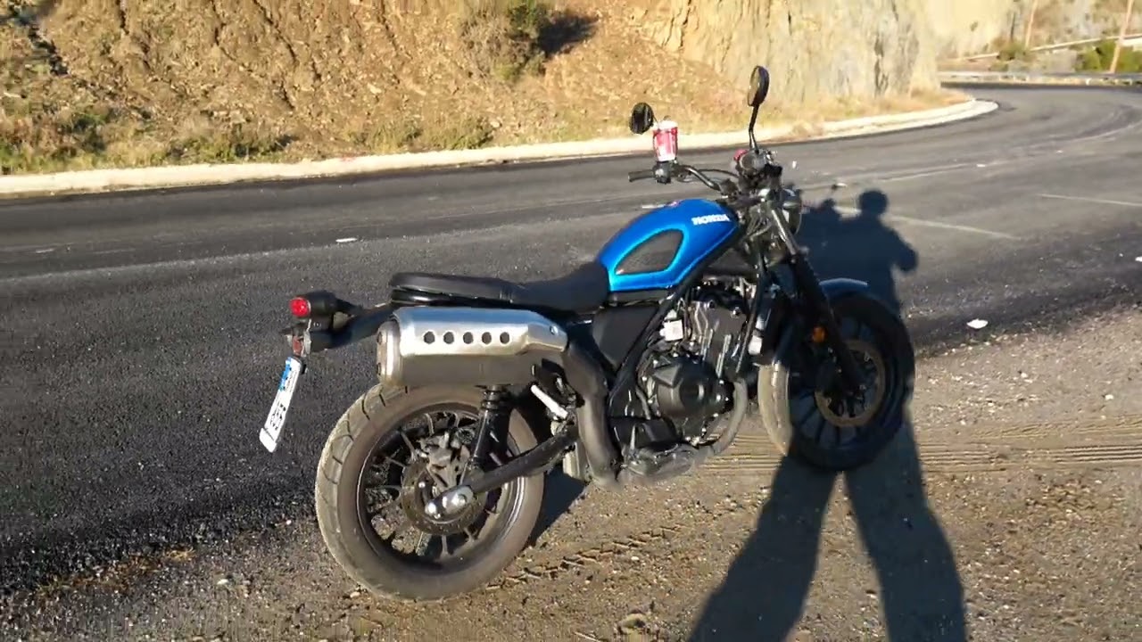 HONDA CL500 traveling in the mountains