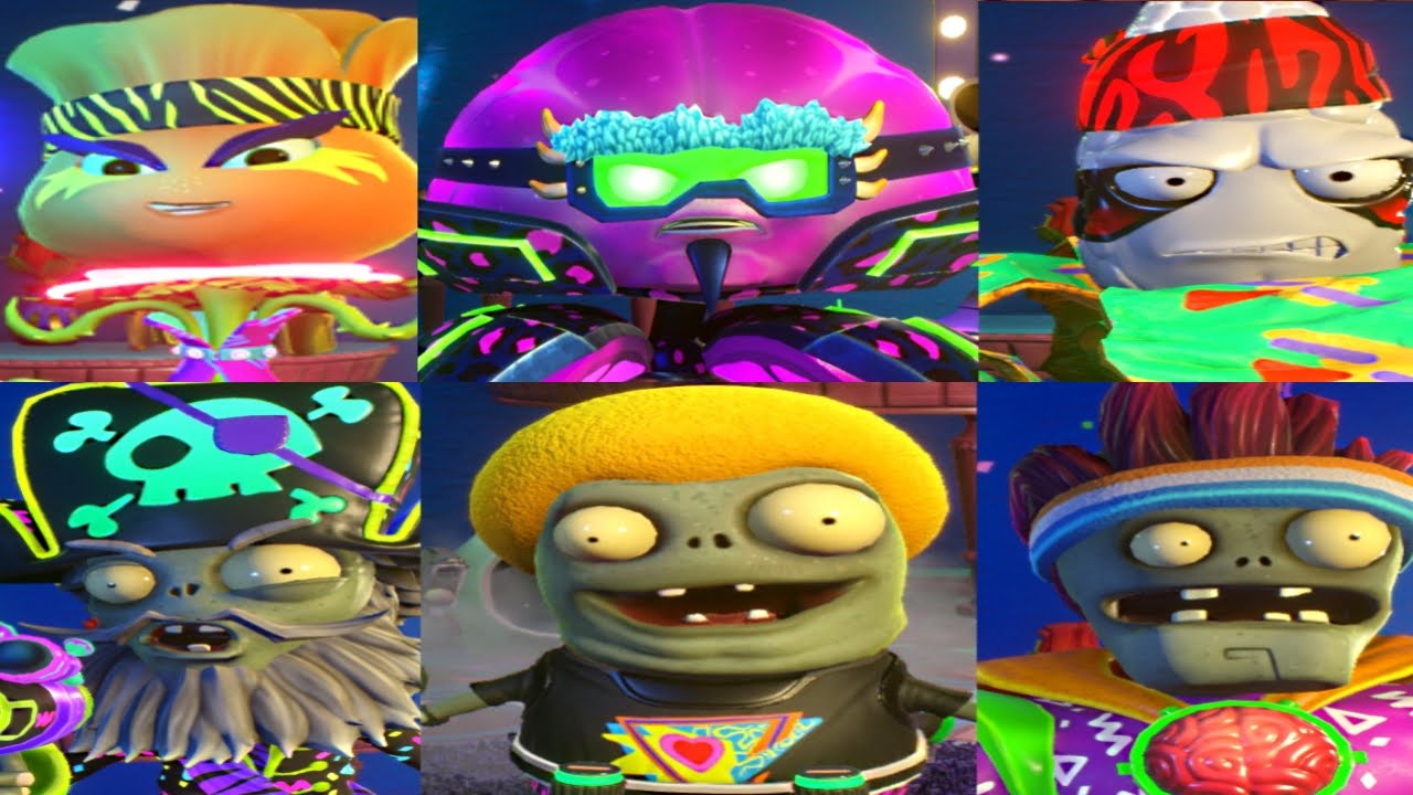 PvZ Garden Warfare 2: ALL PARTY CHARACTERS! (LEGENDARY) - Gameplay