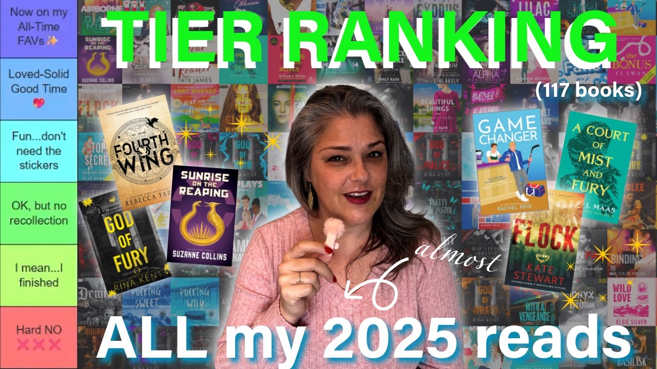 📚2025 Book Tier Ranking: Over 120 Reads | Dark Romance, Thrillers, Romantasy & More!✨