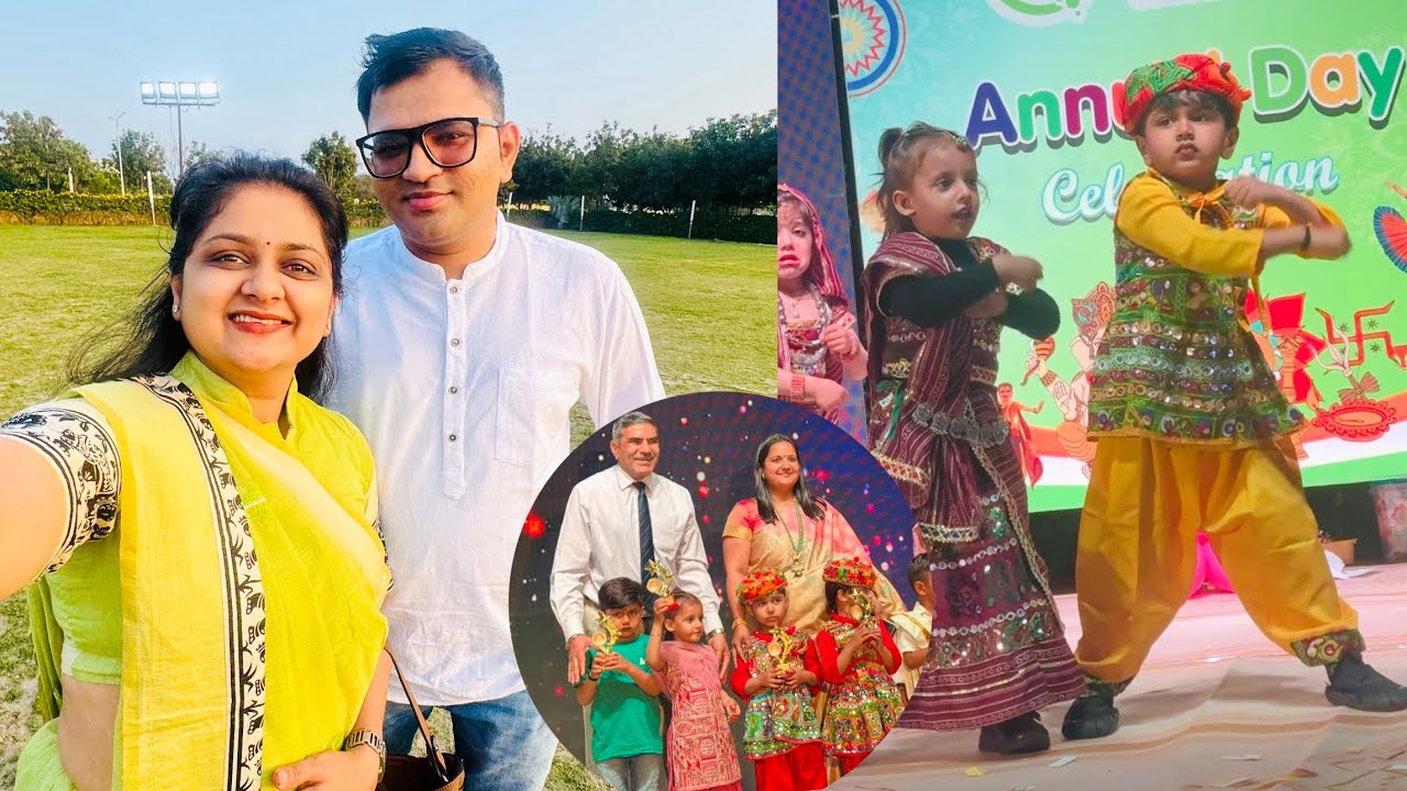 Annual function me Gujrati tradition ko celebrate kiya 
