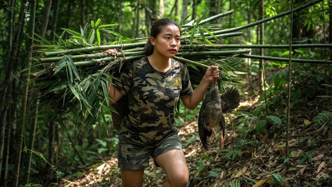 Alone in the Forest | Wild Chickens Hatching Eggs Under Bushes & Surviving Off Nature