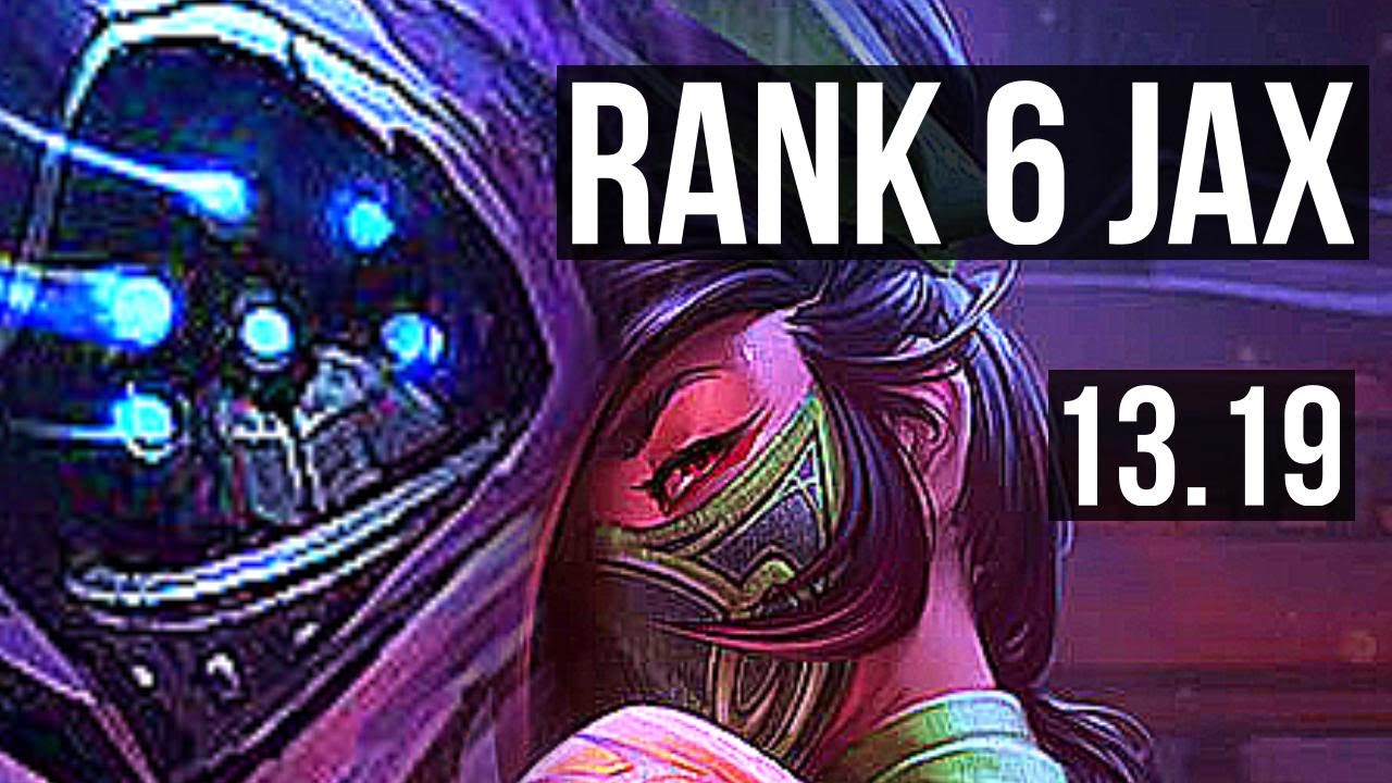 JAX vs AKALI (TOP) | Rank 6 Jax, Dominating | KR Challenger | 13.19