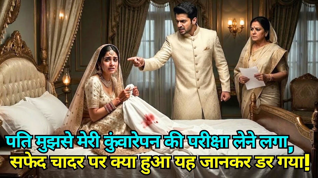 पति मुझसे मेरी कुंवारेपन की परीक्षा लेने लगा, सफेद चादर पर क्या हुआ यह जानकर डर गया!