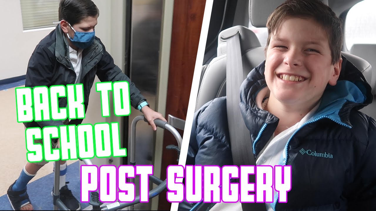 RETURNING TO SCHOOL AFTER MAJOR SURGERY | FIRST TIME BACK TO SCHOOL | POST SURGERY PROGRESS