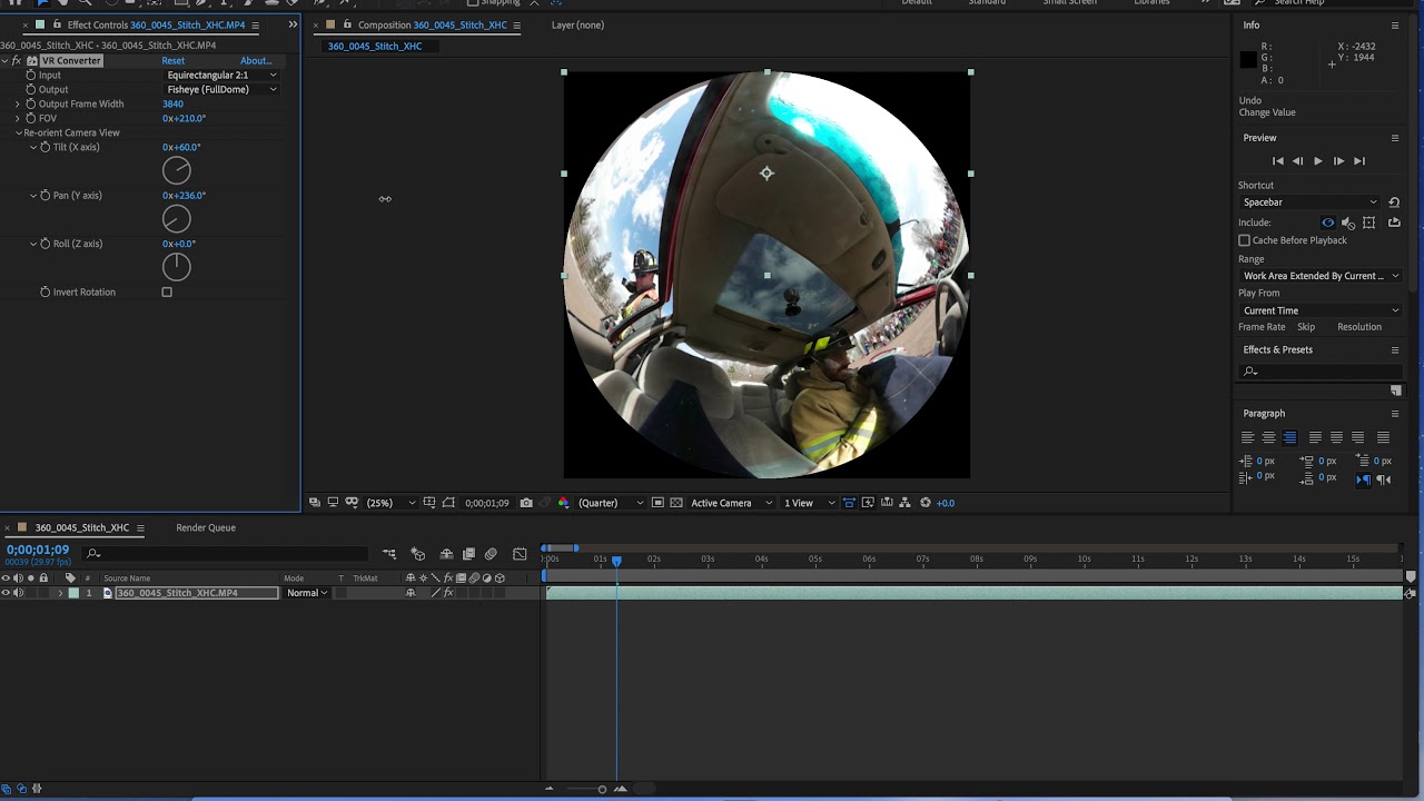 Fulldome Tutorial: Convert 360º Video to Dome