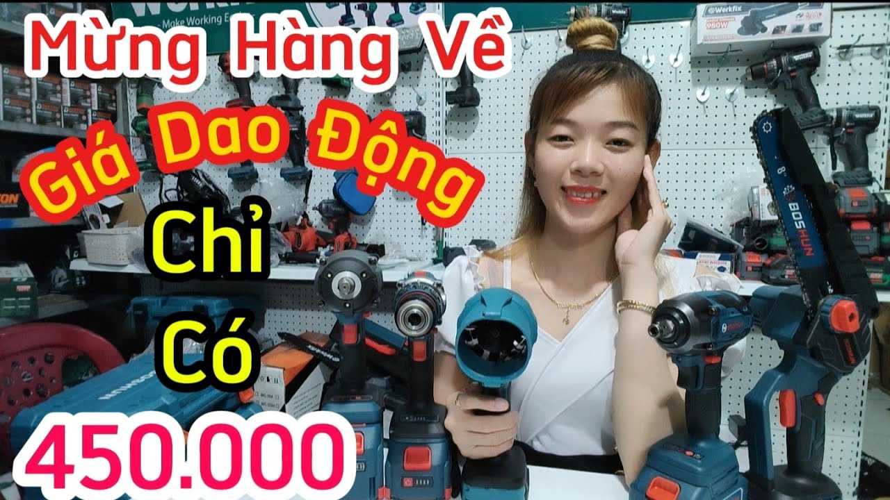 [09.9] Máy Khoan Pin , Bulông , Phản Lực , Cưa Xích BOSHUN giá tốt @ThaoHuyen_HauGiang